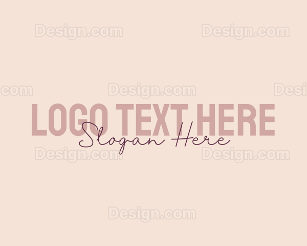 Feminine Style Brand Logo