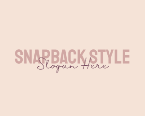 Feminine Style Brand logo design