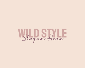 Feminine Style Brand logo design