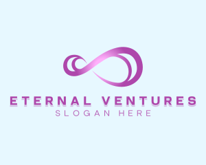 Neon Infinite Loop logo design