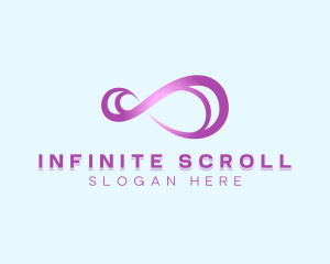 Neon Infinite Loop logo design