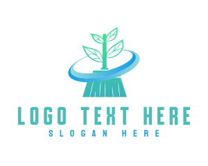 Plant Broom Swift Clean logo