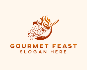 Gourmet Noodles Restaurant logo design