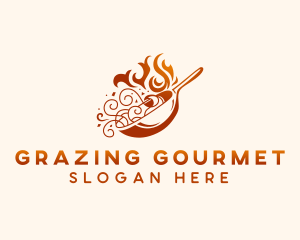 Gourmet Noodles Restaurant logo design