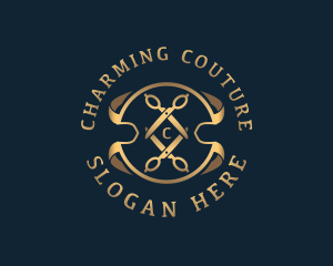 Elegant Scissors Tailoring logo