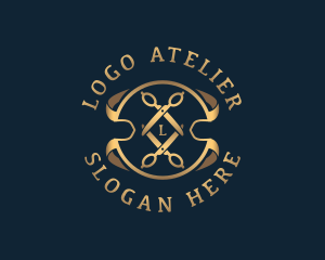 Elegant Scissors Tailoring logo