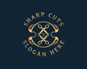 Elegant Scissors Tailoring logo design