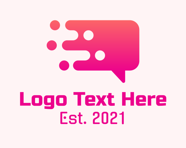 Chat Bubble logo example 2