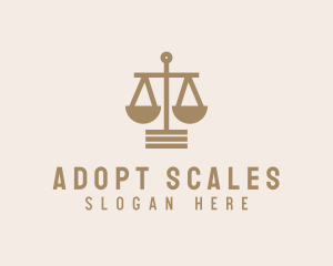 Justice Scale Legal Service  logo design