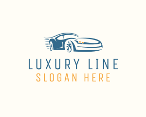 Luxury Sports Car Engine logo design