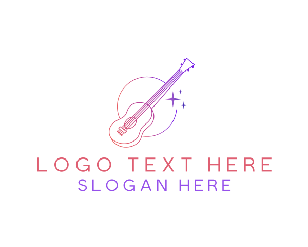 Guitar logo example 3