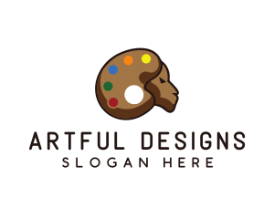 Art Goat Paint Palette logo design