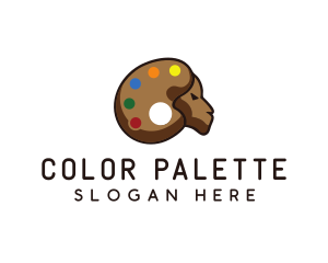 Art Goat Paint Palette logo design