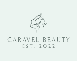 Flower Face Beauty Skincare logo design