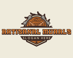 Hammer Woodwork Artisan logo design