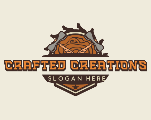 Hammer Woodwork Artisan logo design