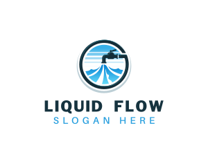 Faucet Water Plumbing logo design