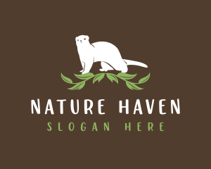 Ferret Nature Wildlife logo design