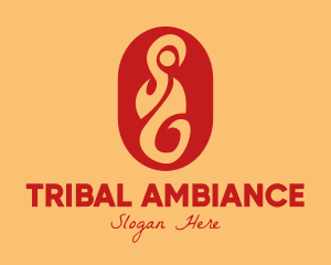 Tribal Boho Emblem logo design