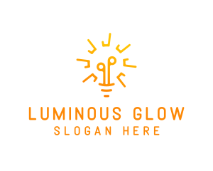 Sun Light Bulb logo