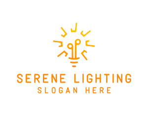 Sun Light Bulb logo