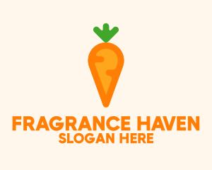 Organic Carrot Vegetable  Logo