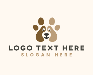 Dog Kennel Paw logo