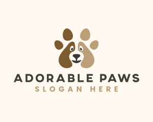 Dog Kennel Paw logo design