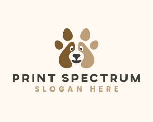 Dog Kennel Paw logo design