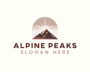 Mountain Peak Adventure logo design