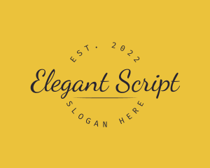 Elegant Script Company logo design