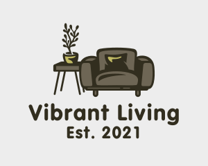 Living Room Furniture logo design