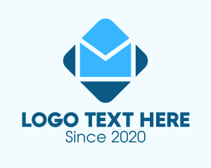 Blue Mail Envelope logo