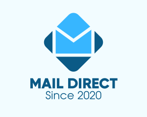 Blue Mail Envelope logo