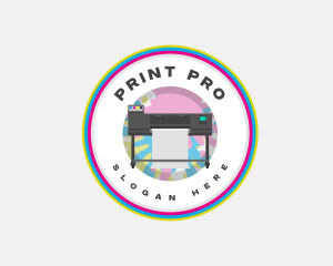 Printer Plotter Ink logo design