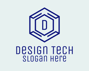 Hexagon Tech Software logo design