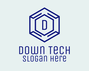 Hexagon Tech Software logo design