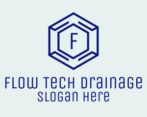 Hexagon Tech Software logo design