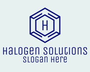 Hexagon Tech Software logo design