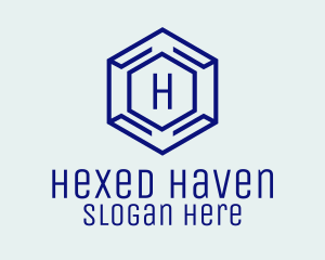 Hexagon Tech Software logo design