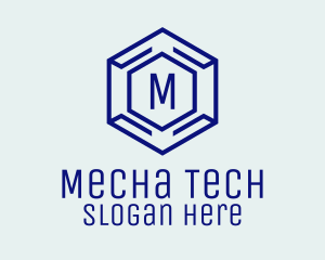 Hexagon Tech Software logo design