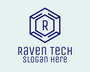 Hexagon Tech Software logo design