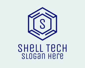 Hexagon Tech Software logo design