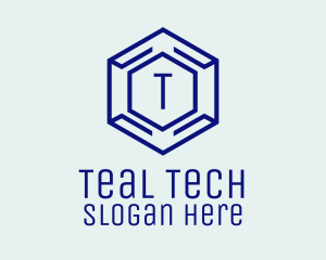 Hexagon Tech Software logo design