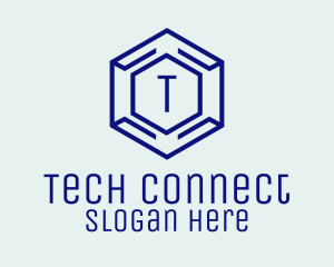 Hexagon Tech Software logo design