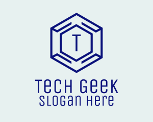 Hexagon Tech Software logo design