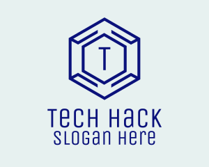 Hexagon Tech Software logo design