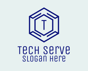 Hexagon Tech Software logo design