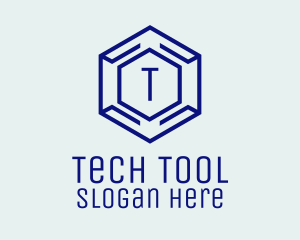 Hexagon Tech Software logo design