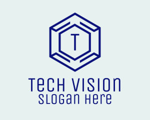 Hexagon Tech Software logo design